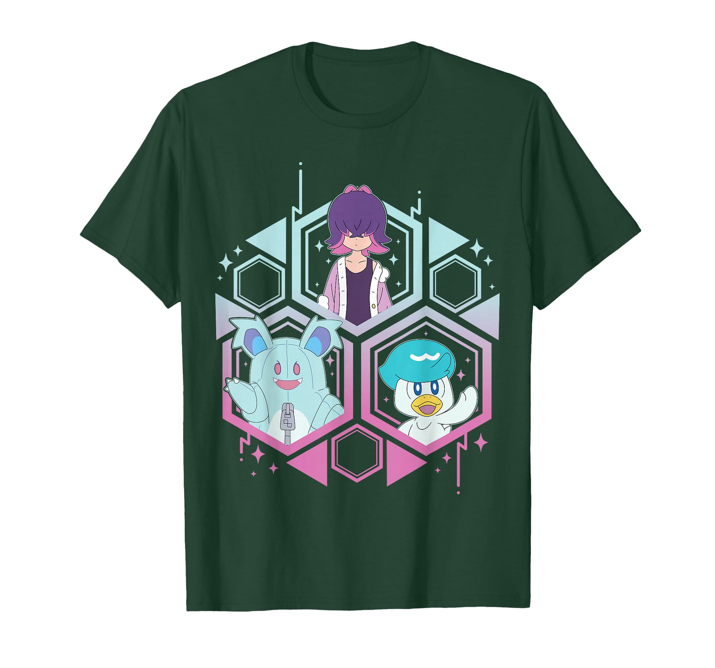 Pokémon - Horizons Dot Quaxly Nidothings Group T-Shirt