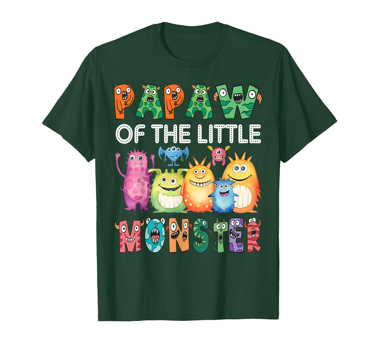 Papaw Of The Little Monster Kids 1St Birthday Party T-Shirt