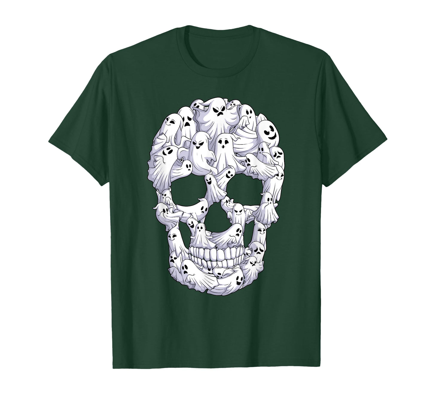 Skull Boo Ghost Funny boo ghosts Halloween costume men women T-Shirt