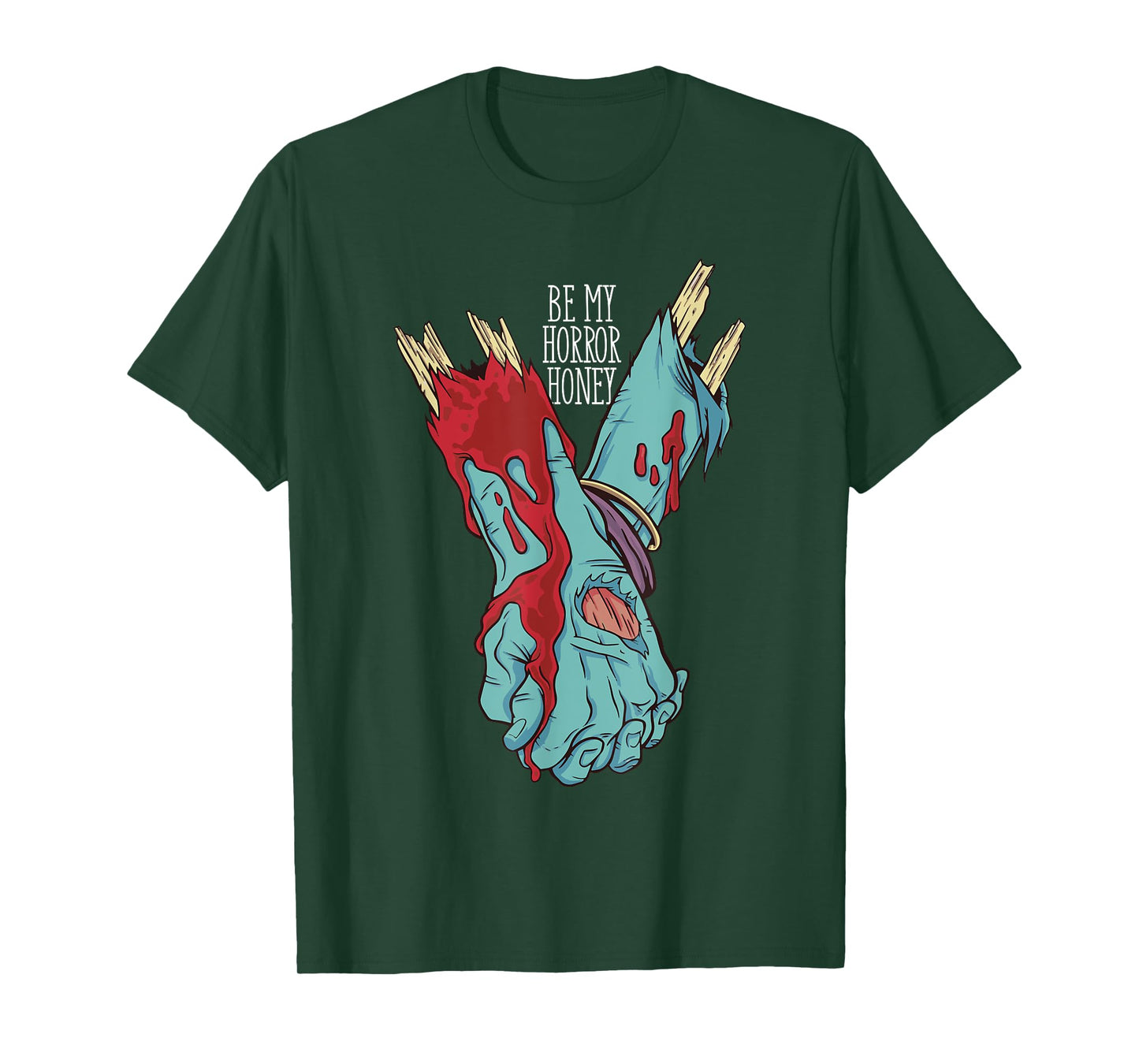 Be My Horror Honey, Zombie Love Couple T-Shirt