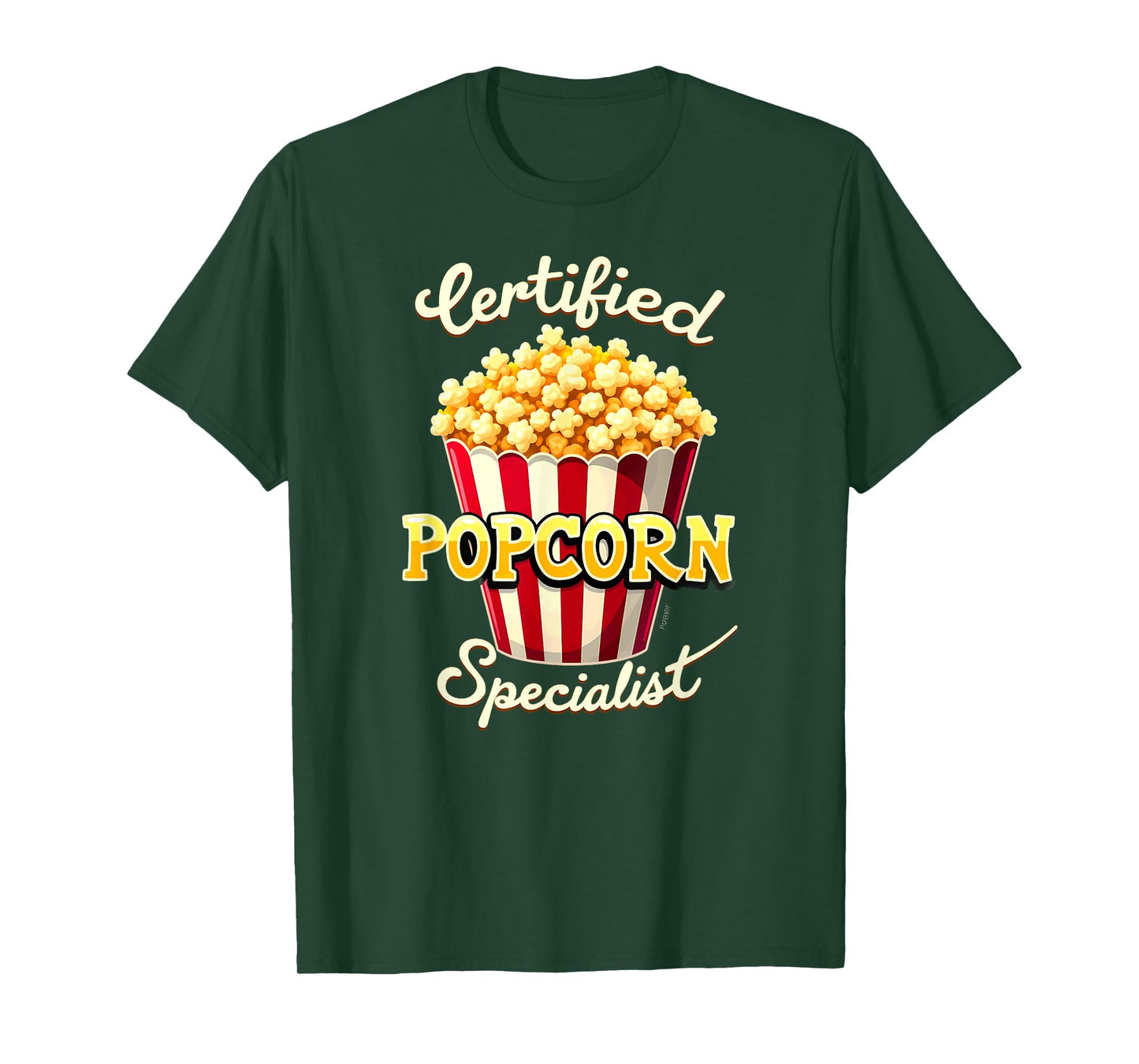 Humor Certified Popcorn Specialist Cinema Movie T-Shirt