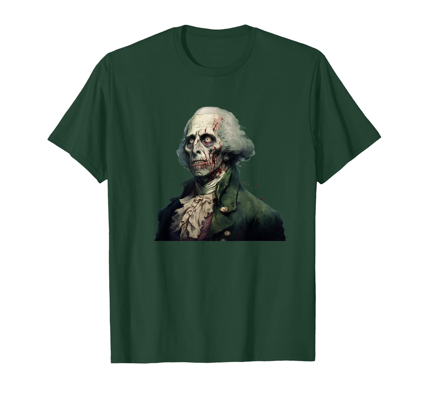 Zombie George Washington Historical Horror T-Shirt