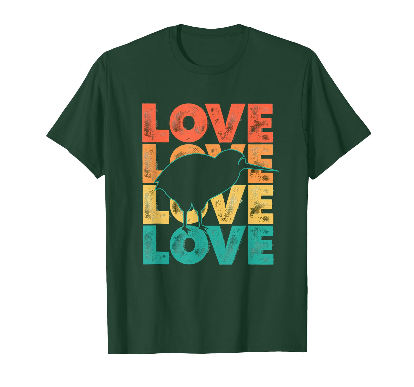 Cute Retro I Love Kiwi Theme Idea For Birds Lovers T-Shirt