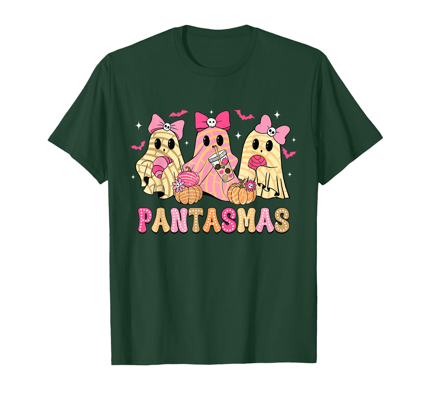 Pantasmas Ghost Funny Spooky Conchas Mexican Halloween Ghost T-Shirt