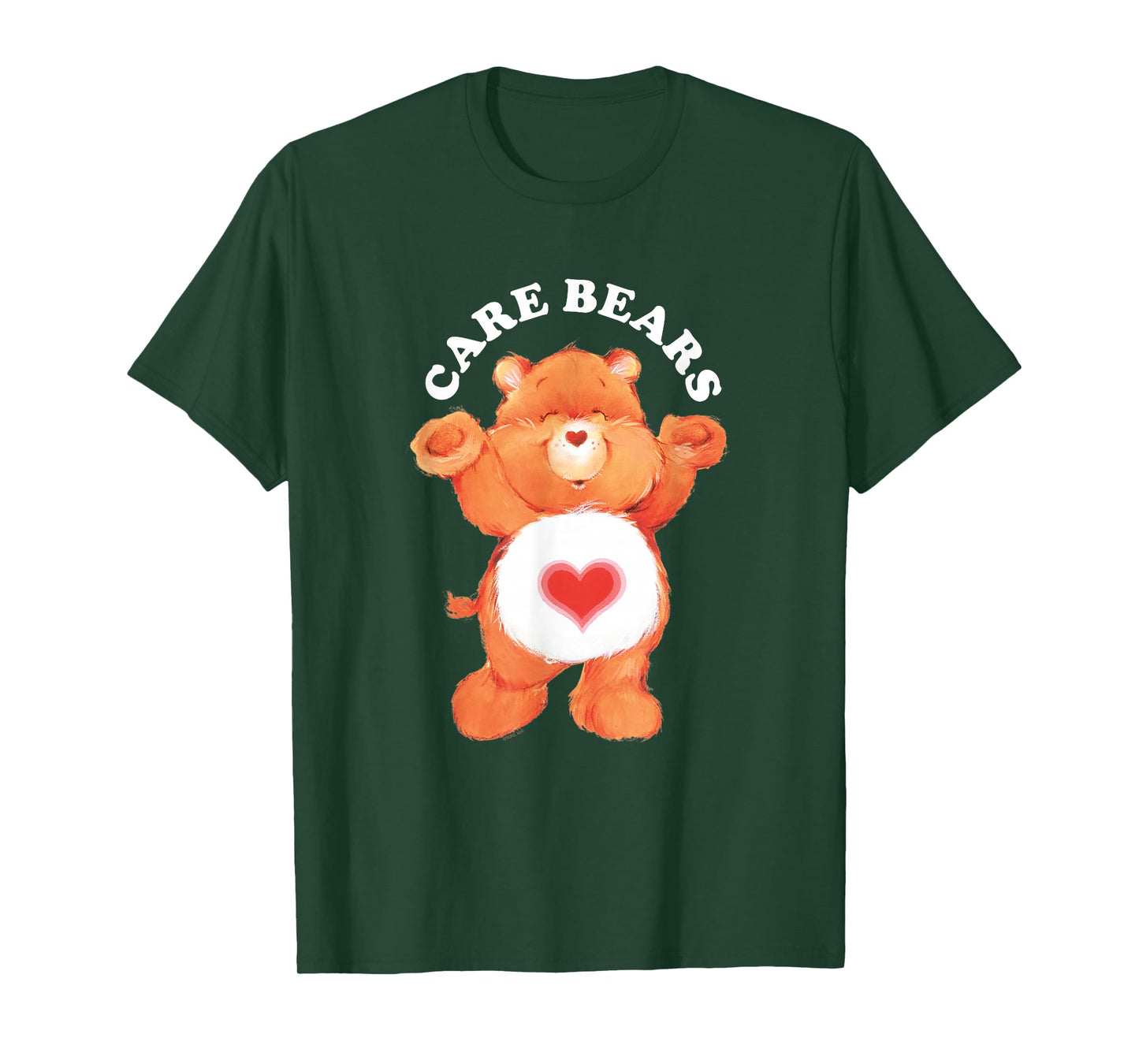 Care Bears Tenderheart Holding Logo Cute Cartoon T-Shirt