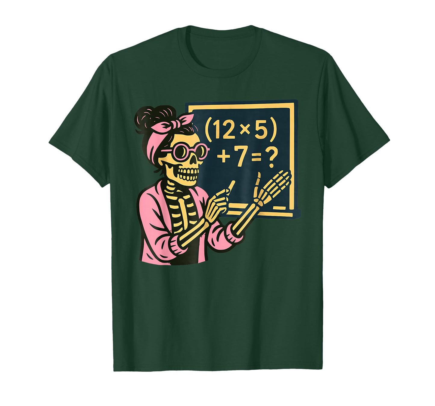 Halloween Teacher Six Seven Meme 6 7 Skeleton Spooky Costume T-Shirt