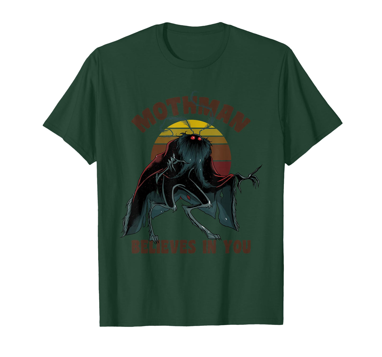 Cryptid Mothman Believe in Yourself Cryptozoology T-Shirt