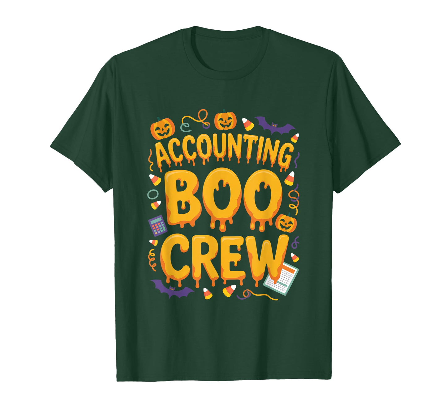 Spooky Accounting Boo Crew Matching Halloween Party T-Shirt