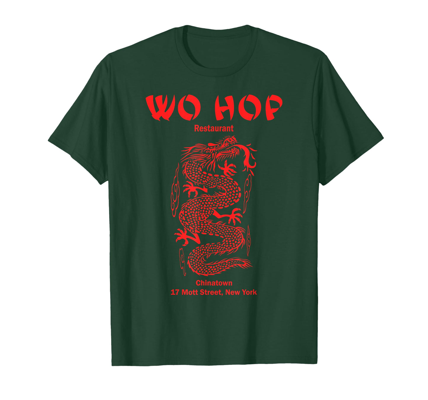 Red Wo hop Restaurant Chinatown, Serpent Dragon Vintage T-Shirt