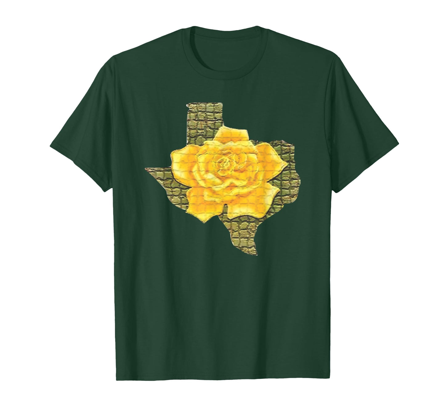Awesome Yellow Rose Of Texas Pattern Flower T-Shirt T-Shirt