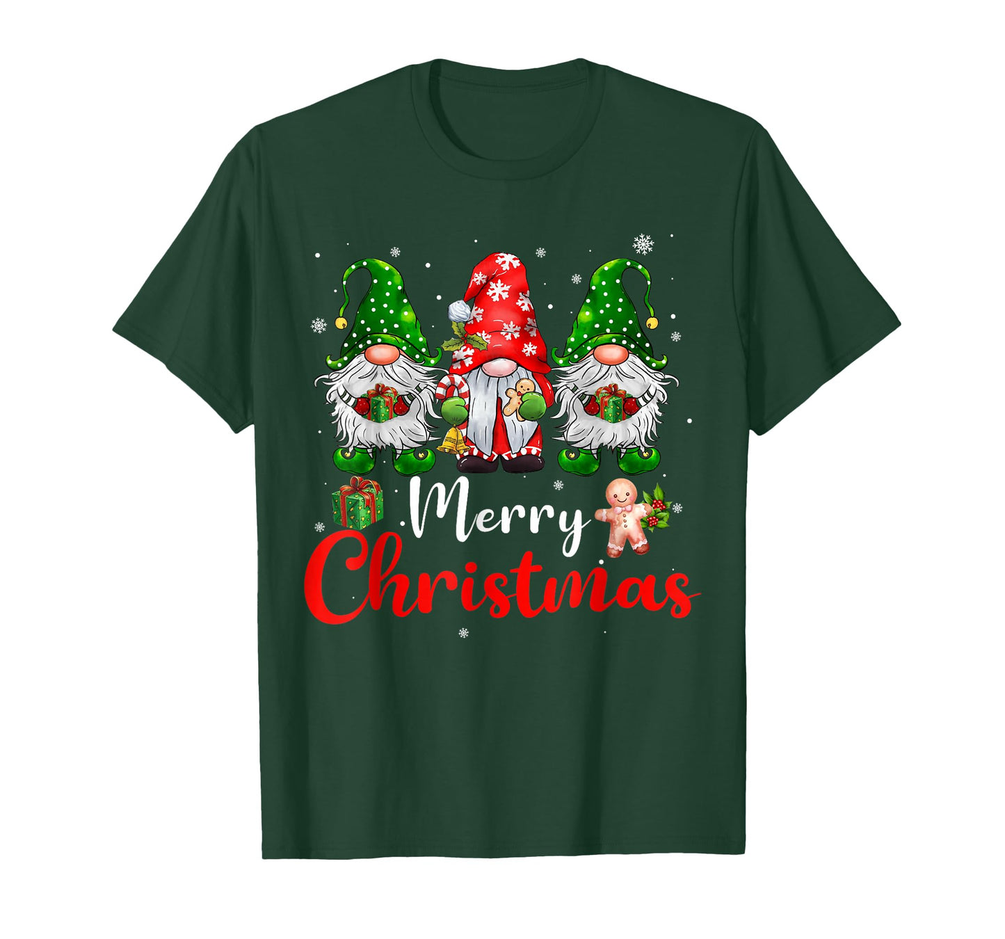 Merry Christmas Gnomes Xmas Family Men Women T-Shirt