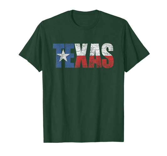 Texas Women Men Kids | Texas State Flag Distressed T-Shirt