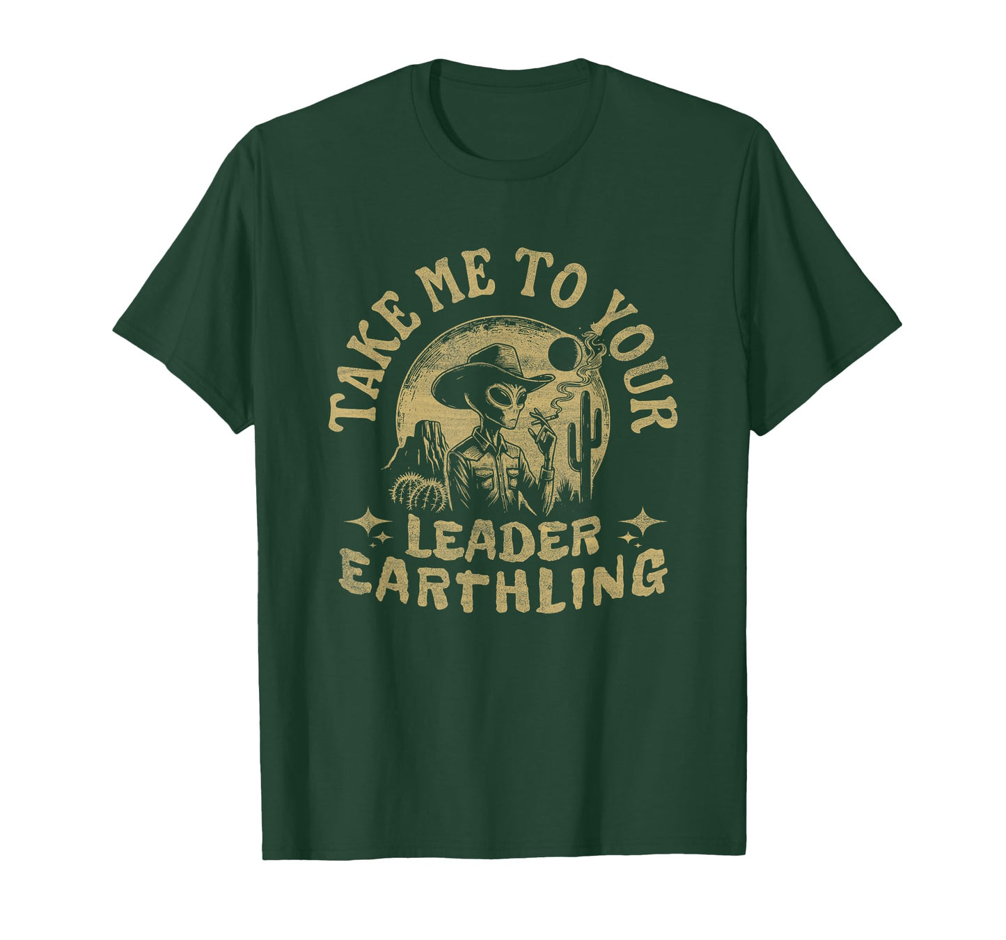 Take Me To Your Leader Earthling Alien T-Shirt