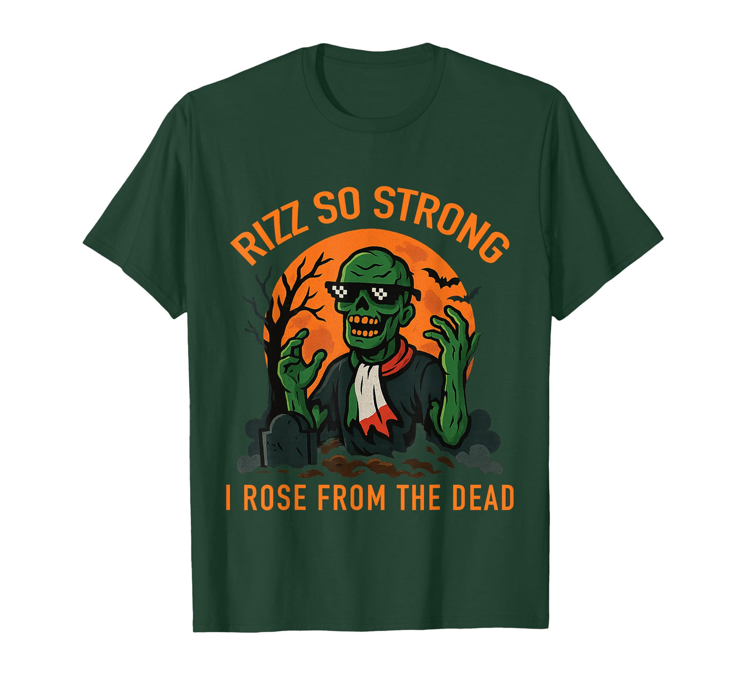 Italian Brainrot Halloween Zombie Spooky Rizz Gen Alpha T-Shirt