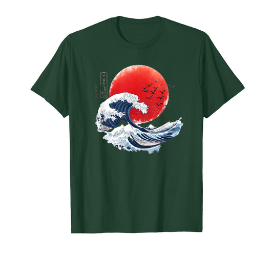 Katsushika Hokusai Japanese Great Wave Men Women Kanagawa T-Shirt