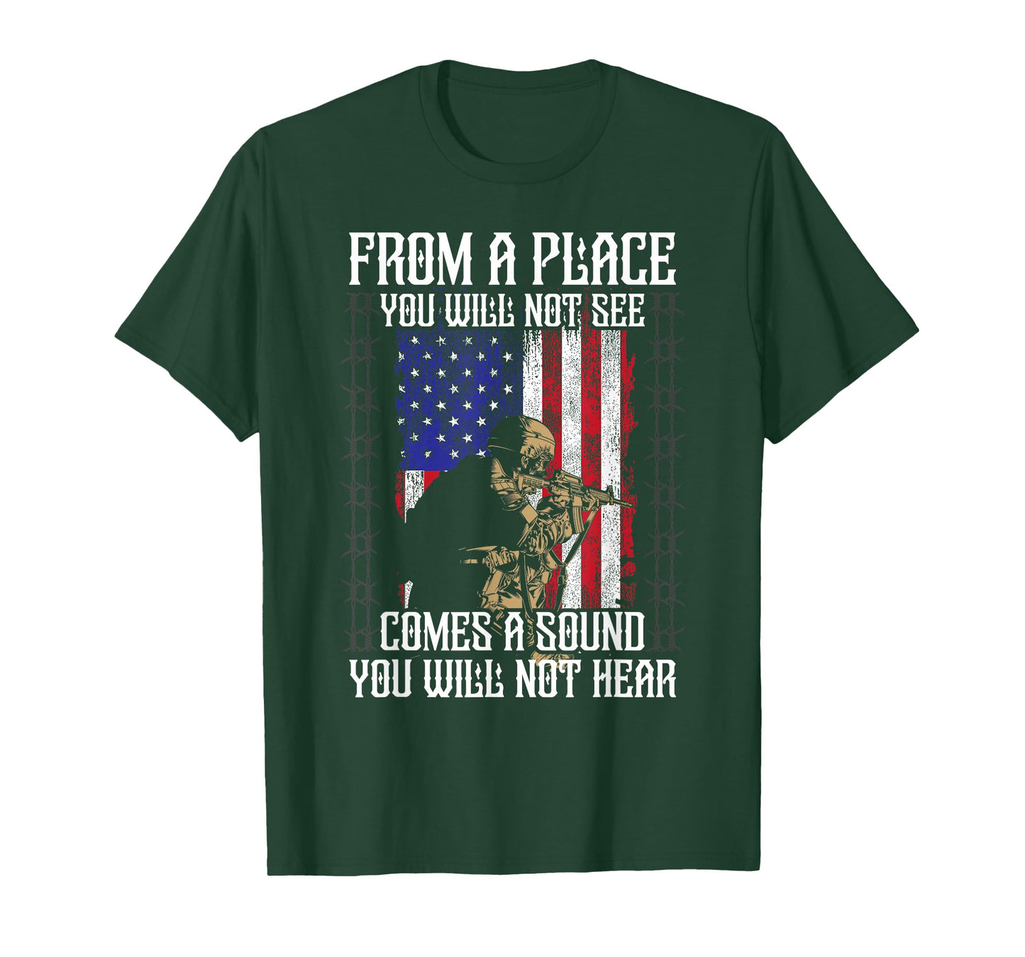 Sniper Military Sharpshooter Shooting Noise Marksman Shooter T-Shirt