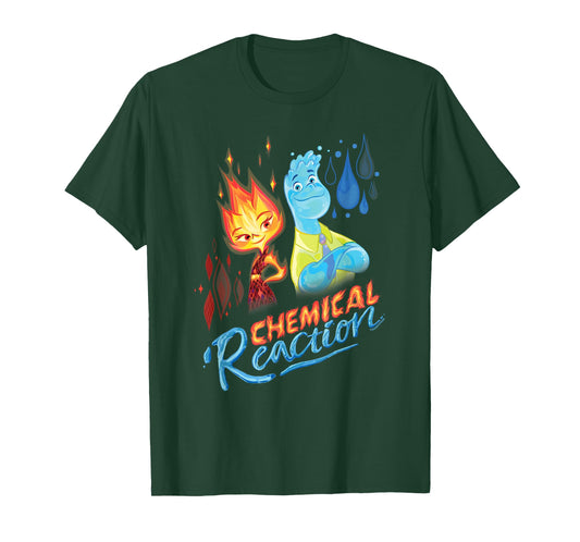 Disney and Pixar’s Elemental Chemical Reaction Ember & Wade T-Shirt