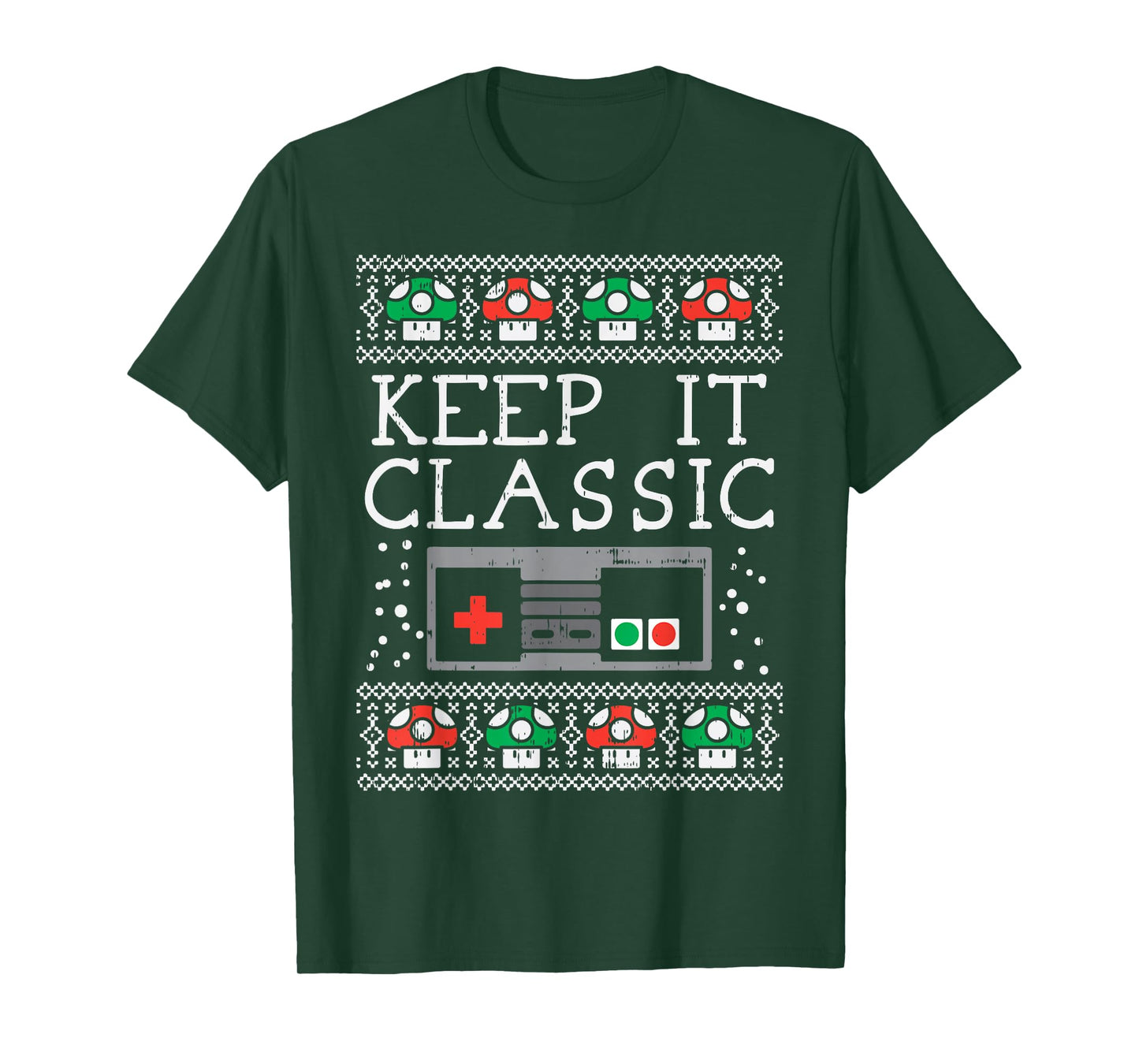 Keep It Classic Video Game Retro Ugly Christmas Gamer PJ T-Shirt