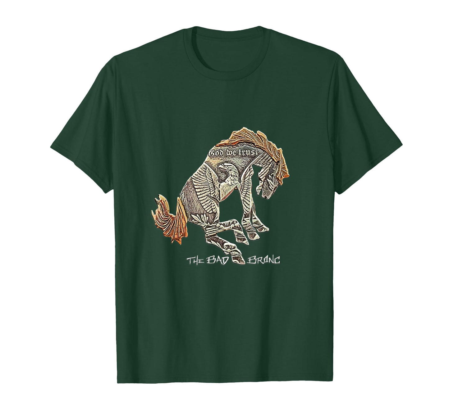 God We Trust Bronc T-Shirt