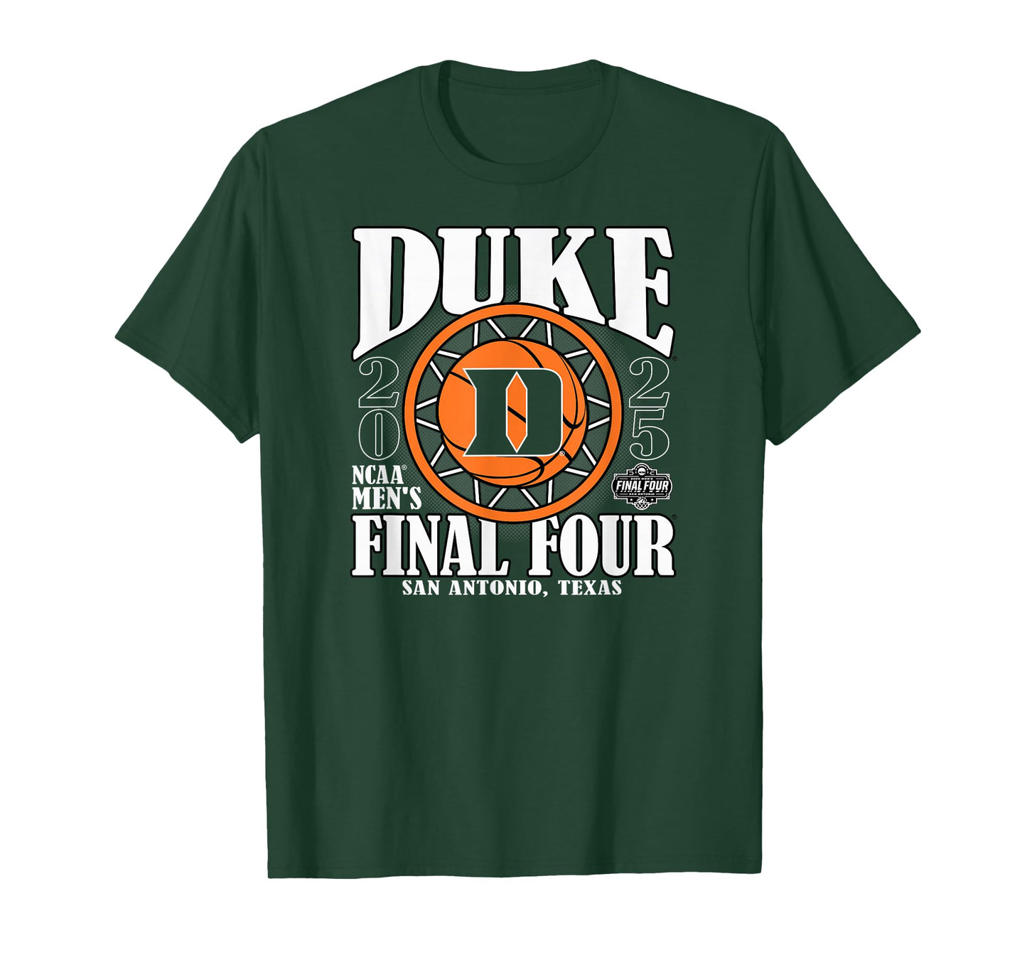 Duke Blue Devils Final Four 2025 Men's Basketball Dunk Royal T-Shirt