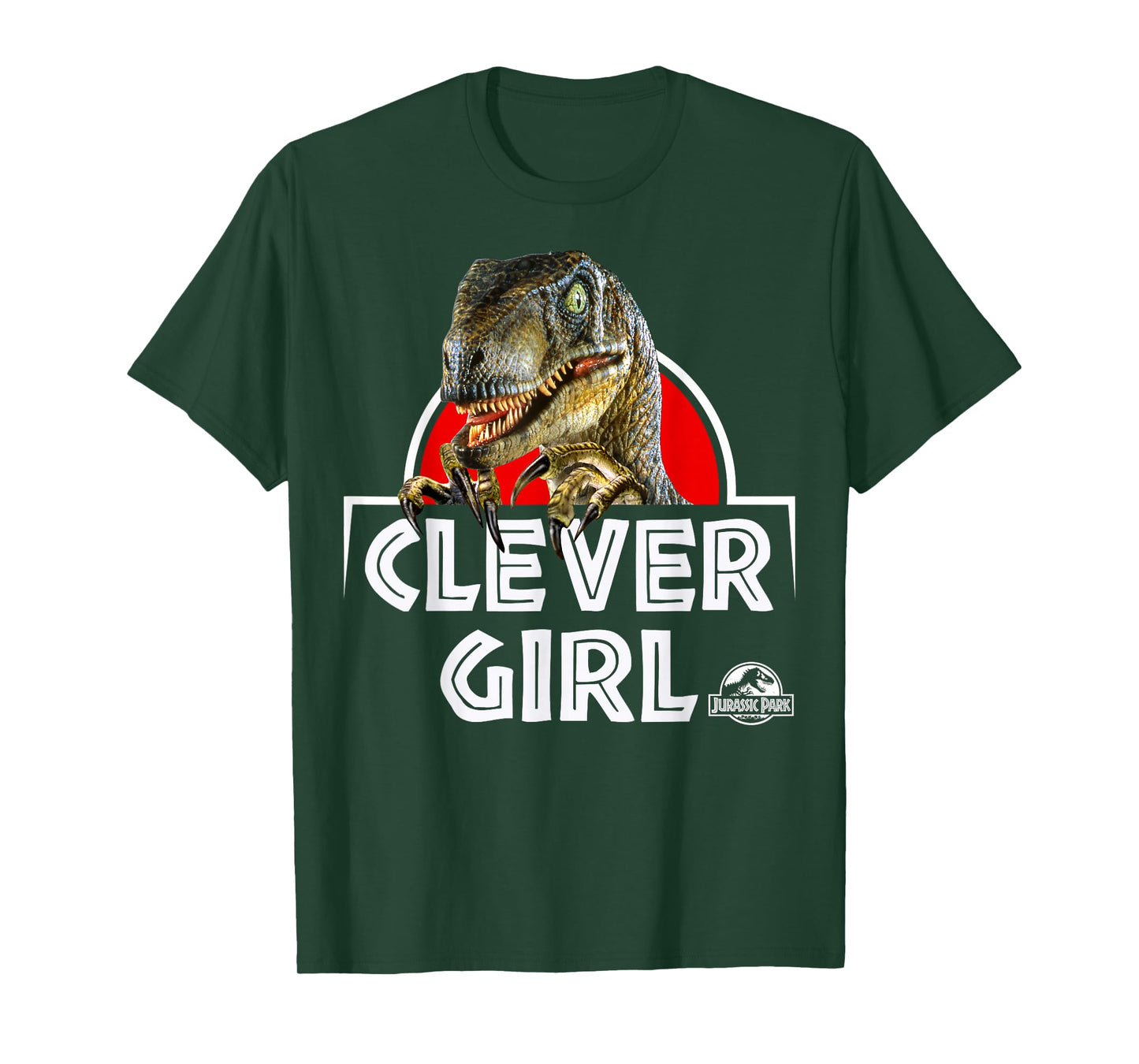 Jurassic Park Velociraptor Real Clever Graphic T-Shirt T-Shirt