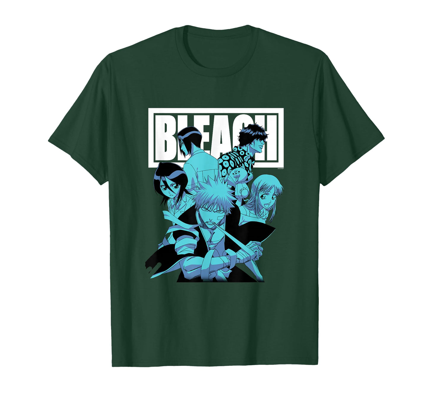 Bleach Characters with Block Logo Anime T-Shirt