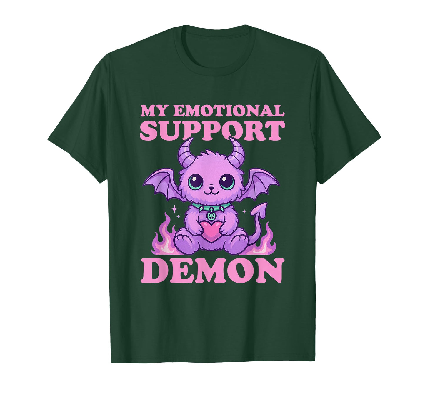 Pastel Goth My Emotional Support Demon Nu Goth Emo Gothic T-Shirt