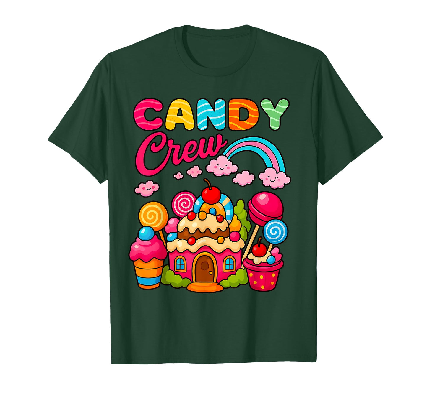 Candy Crew Candy Land Decorations Candy Squad Kids Women T-Shirt