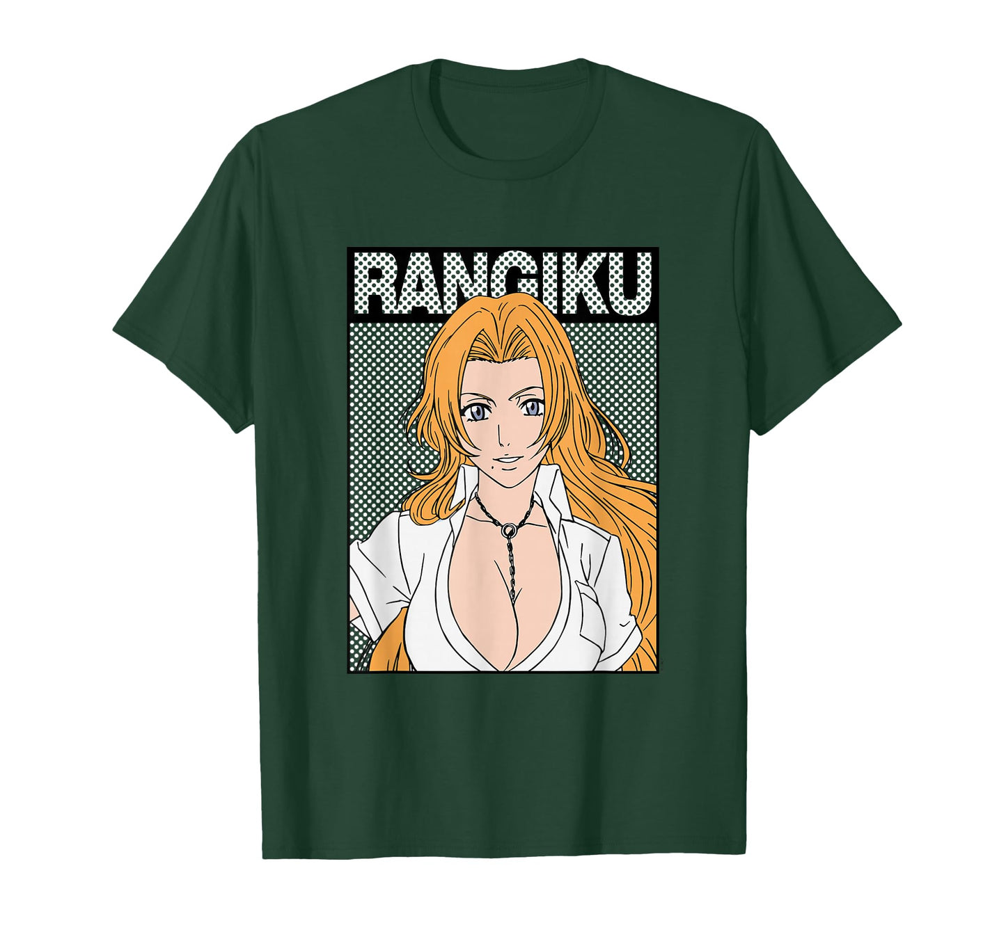Bleach Rangiku Rectangle Dot Graphic Anime T-Shirt