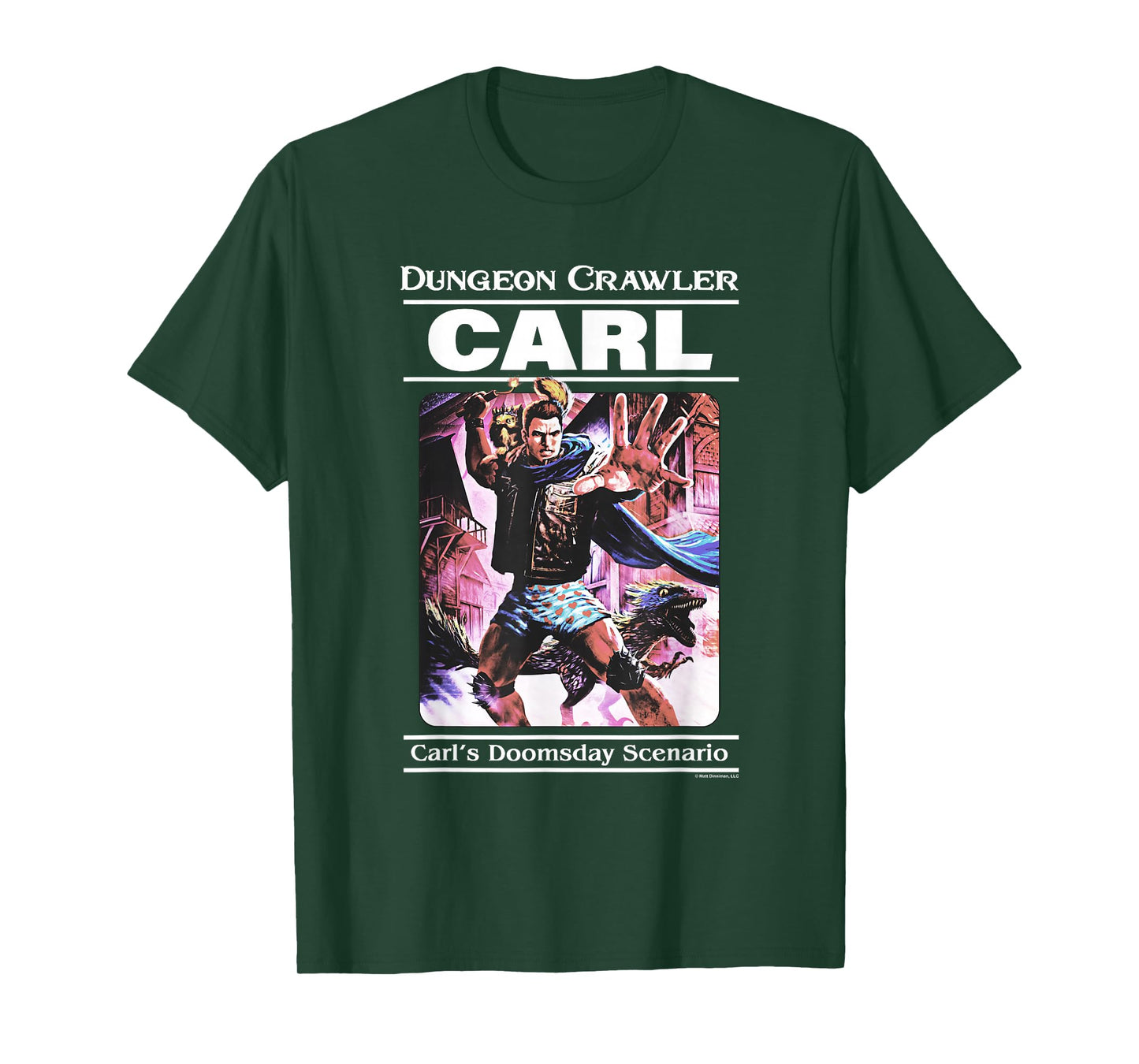 Dungeon Crawler Carl Vintage Paperback Illustration Book T-Shirt