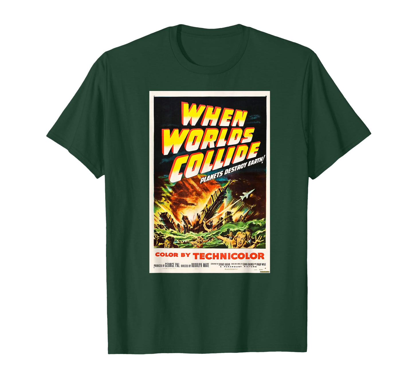 When Worlds Collide - Vintage Movie Poster T-Shirt