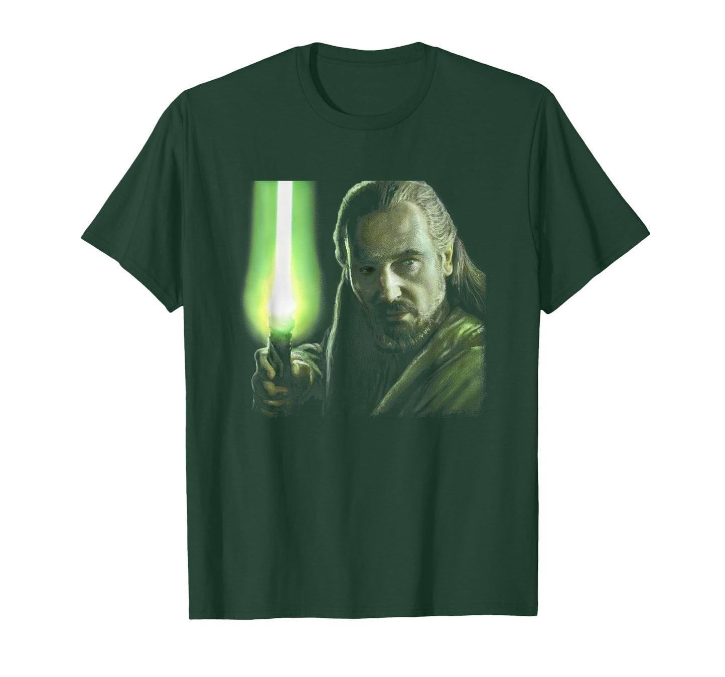 Star Wars The Phantom Menace Episode I Qui-Gon Jinn Poster T-Shirt