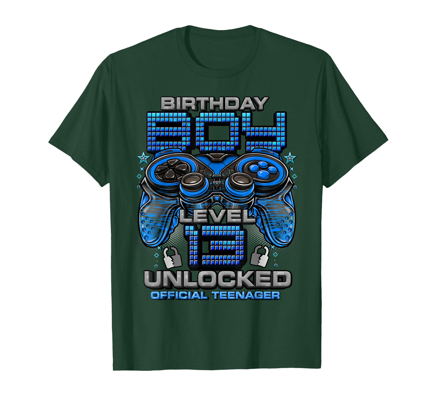 Level 13 Unlocked Awesome Since 2010 13th Birthday Gaming T-Shirt