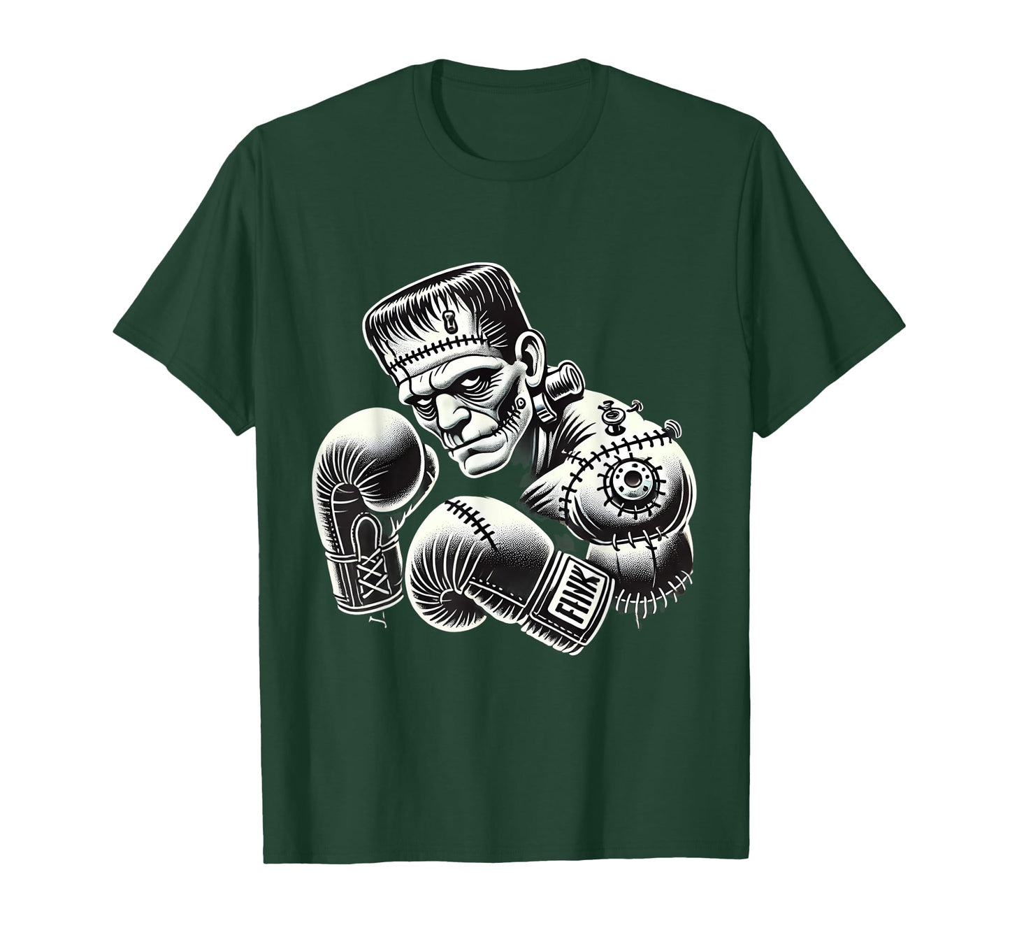 Frankenstein Boxer Funny Halloween Costume Sports Box Boxing T-Shirt