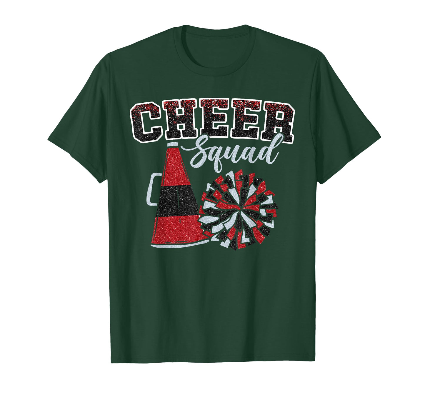 Cheer Squad Funny Cheerleader Cheerleading Red Women Girl T-Shirt