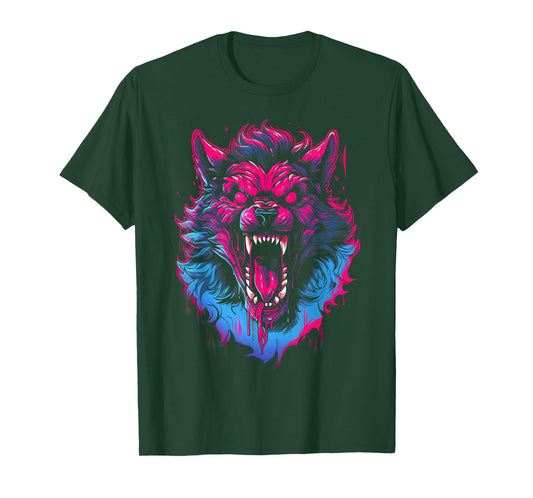 Horror Werewolf Head Halloween Mythology Wolf Shifter Lycan T-Shirt