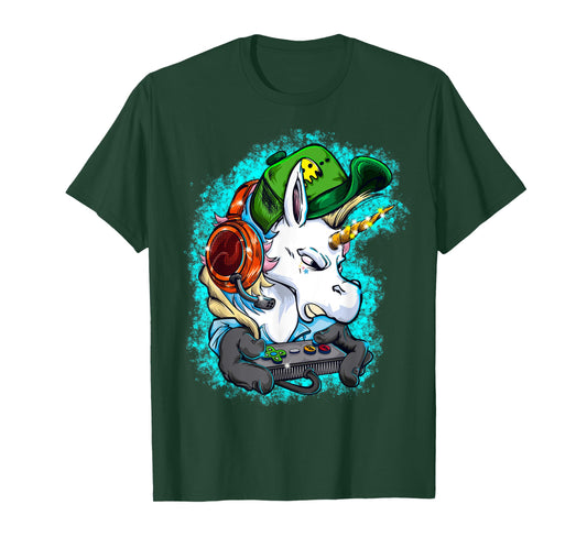 Awesome Unicorn Video Gamer Gaming T-Shirt Gift Clothes T-Shirt