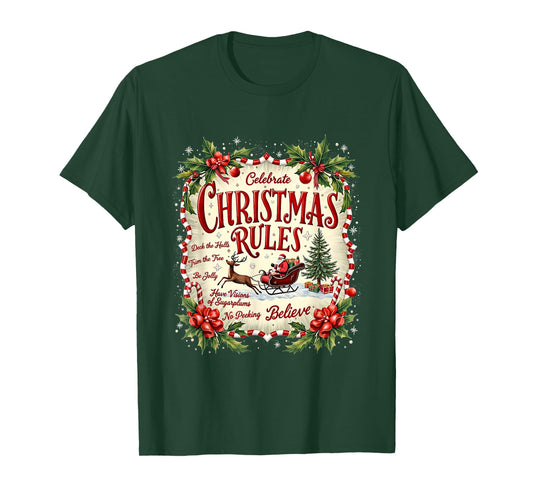 Bake Merry Christmas Drink Hot Cocoa Believe Watch Movies T-Shirt