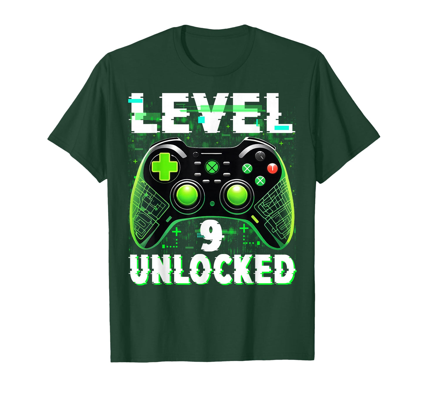 Level 9 Unlocked Shirt Funny Video Gamer Geek 9th Birthday T-Shirt
