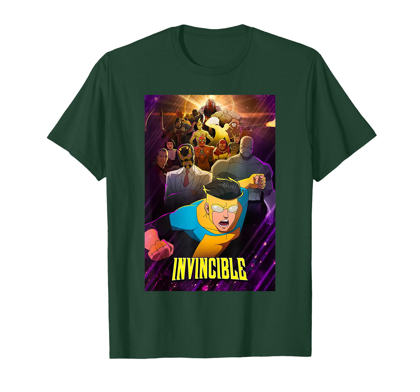 Invincible Guardians of The Globe VS Machine Head Poster T-Shirt