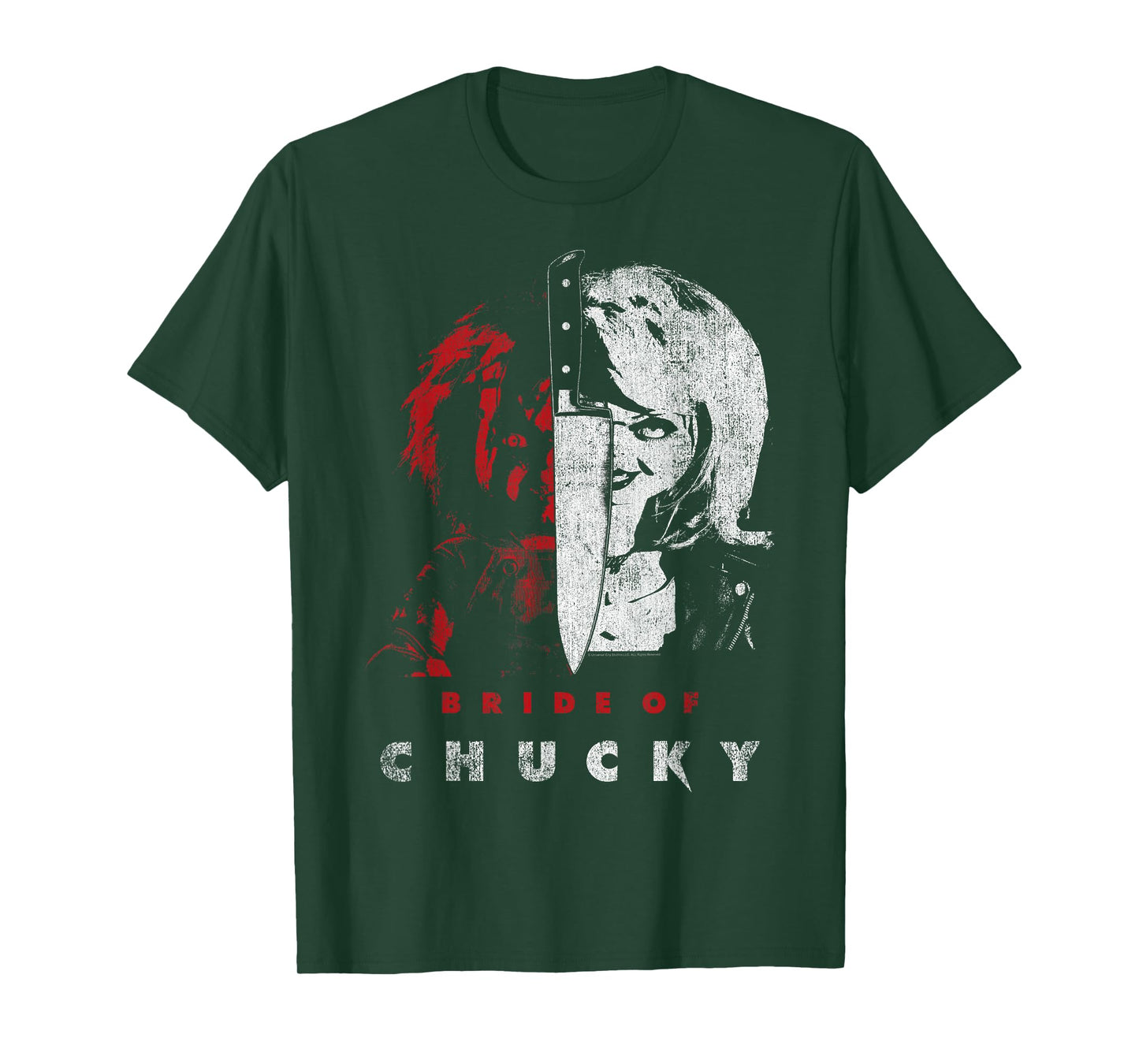 Child's Play Bride of Chucky Split Portrait T-Shirt