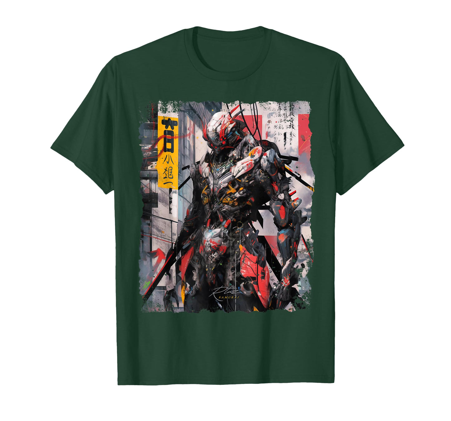 Hip Hop Y2K Vintage Hipster Edgy Urban Streetwear Samurai T-Shirt