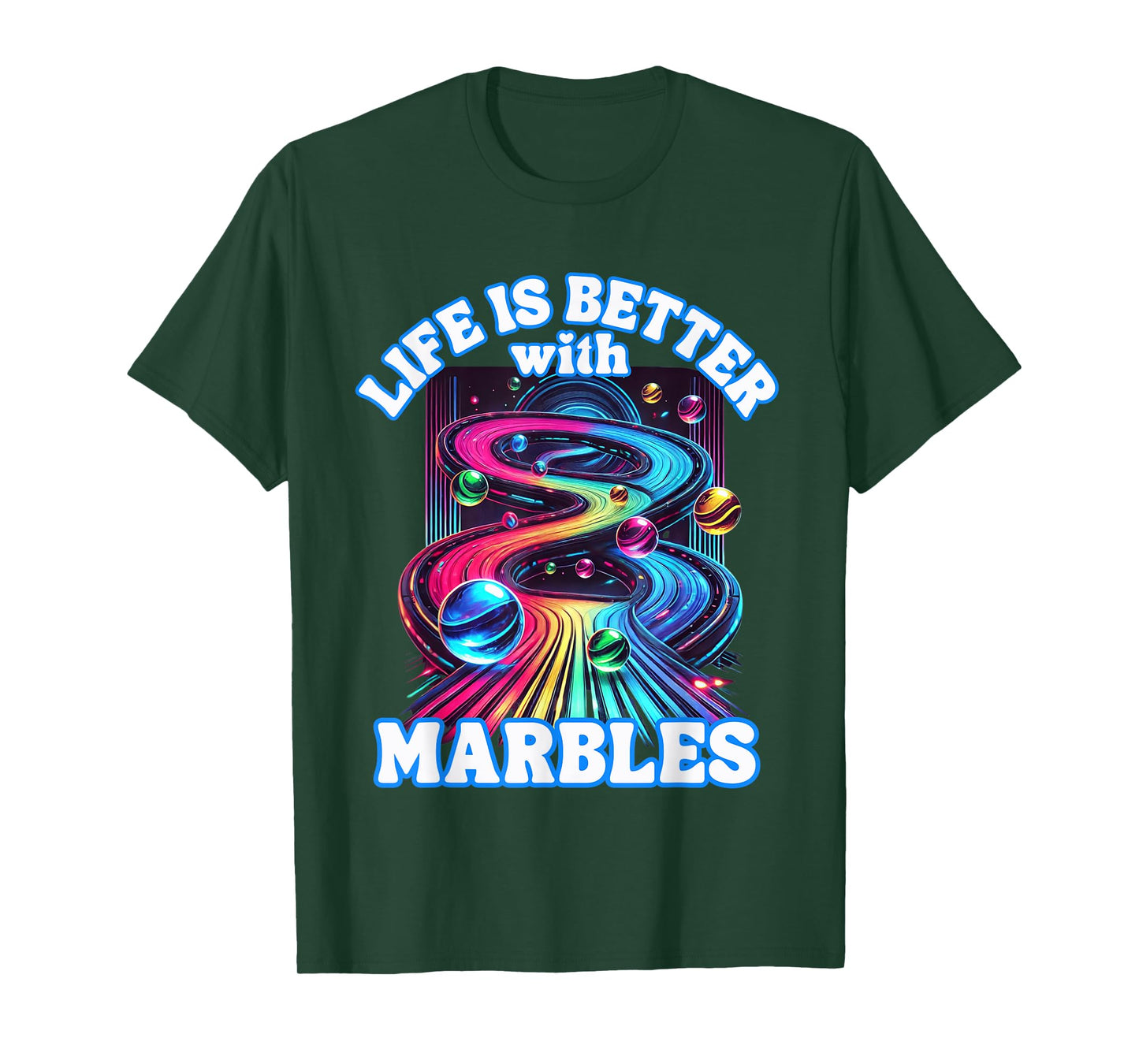 Marble Racing Track marble Race Game Playing Marbles Expert T-Shirt