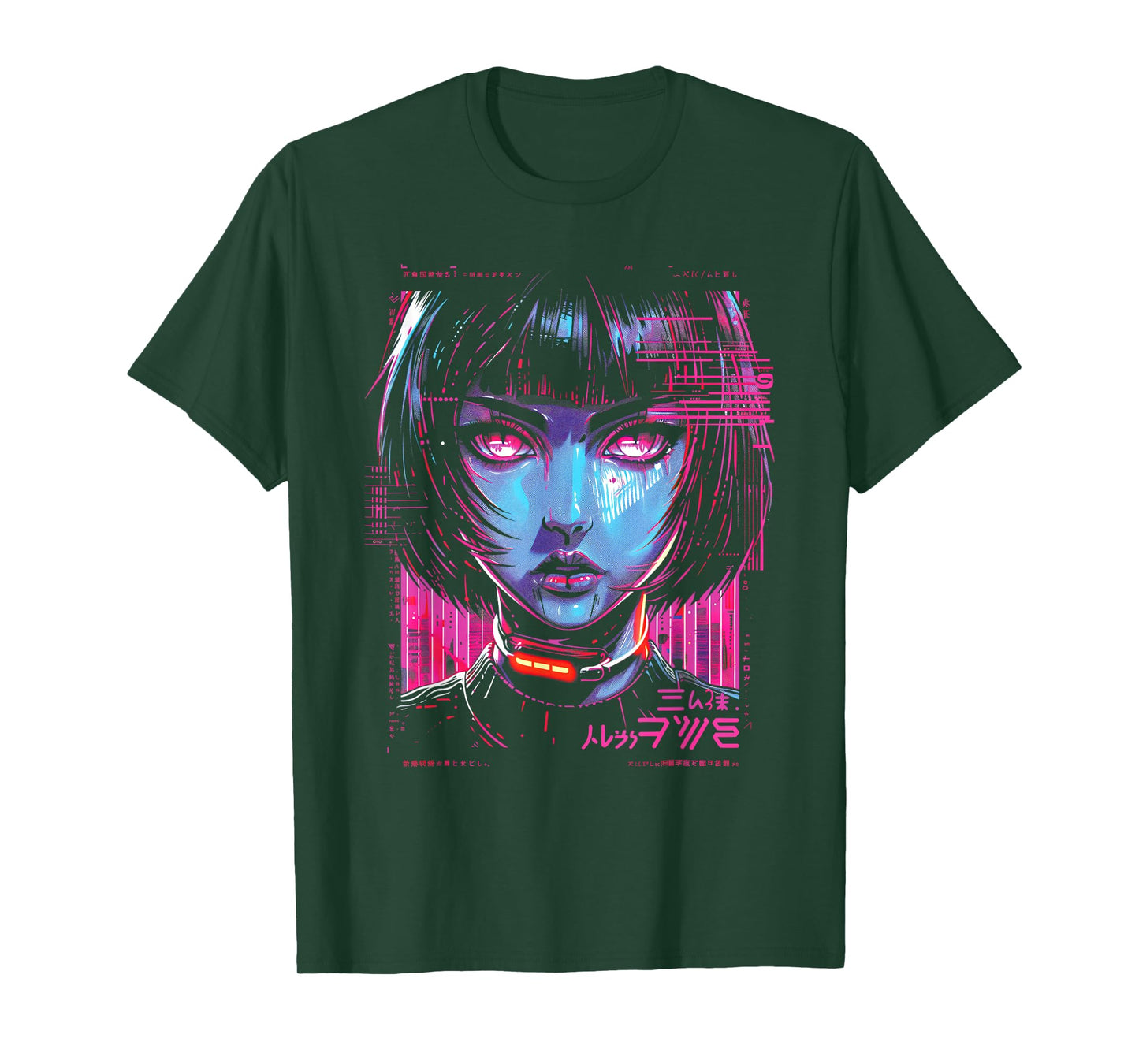 Anime Manga Cyberpunk Vaporwave Futuristic Art Aesthetic T-Shirt