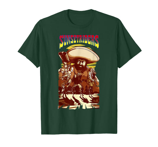 Sunset Riders Poster Movie Custom Wild West Retro Game T-Shirt