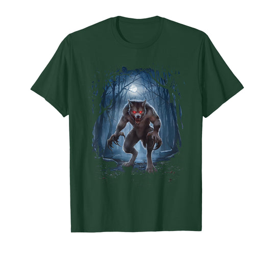 Werewolf Creature Cryptid Cryptozoology Folklore Wolf Man T-Shirt