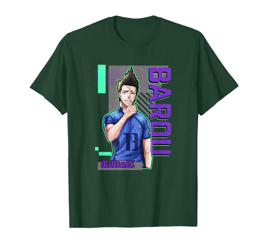 Blue Lock Shouei Barou Sporting Epic Neon Big Chest Portrait T-Shirt