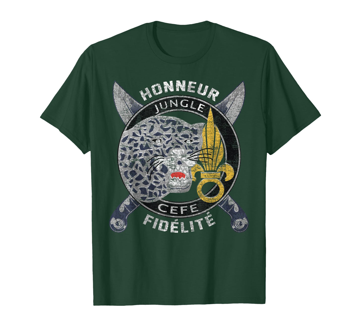 French Legion Etrangere Foreign French Army Jungle Warfare T-Shirt