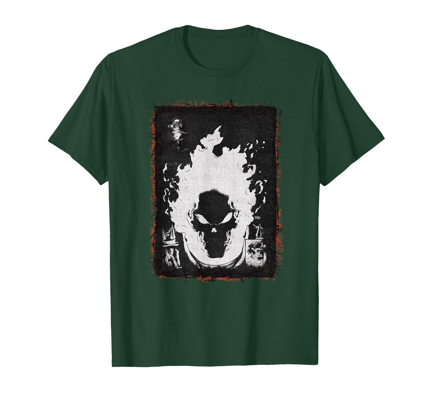 Marvel Ghost Rider Flaming Skull T-Shirt