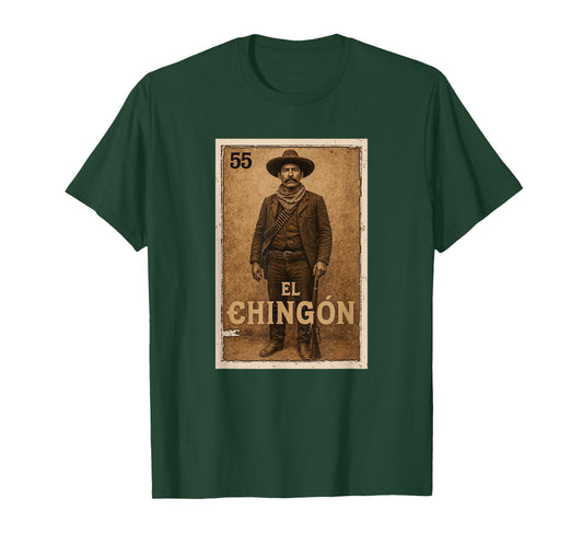 Mexican Lottery Designs Mexican El-Chingon Parody Lottery T-Shirt